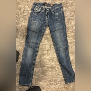 Seven7 Women's Indigo Skinny Jeans.